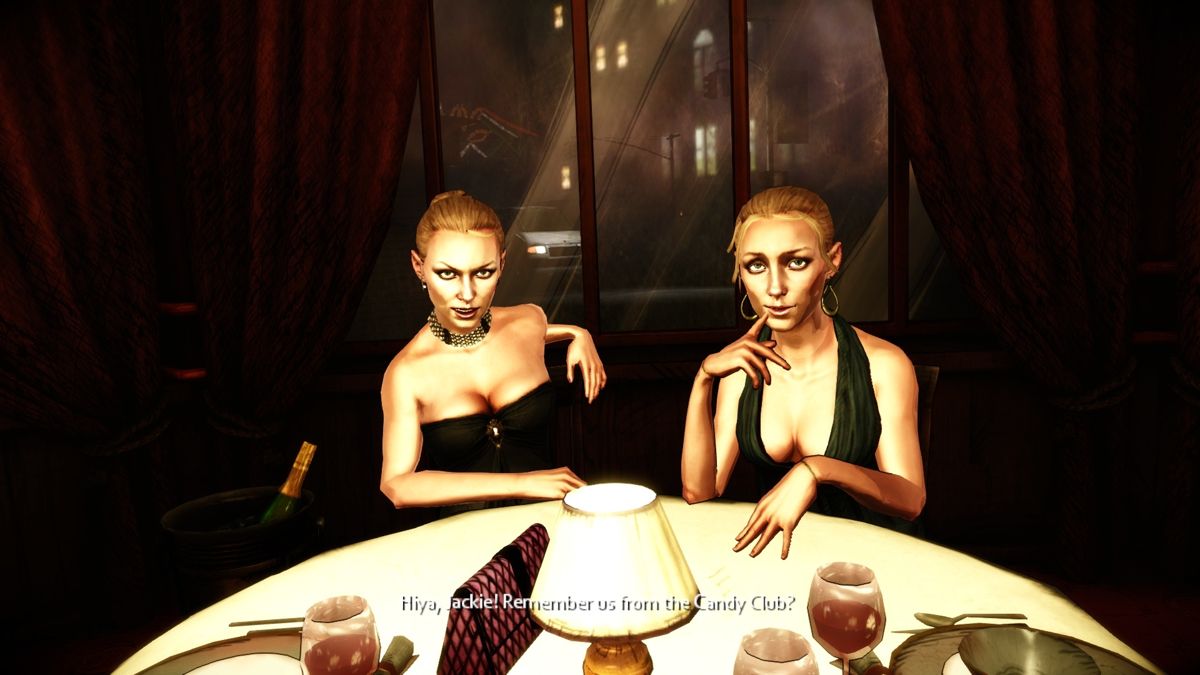 The Darkness II (Windows) screenshot: Hello there, <moby game="Duke Nukem Forever">Duke Nukem Forever</moby>.