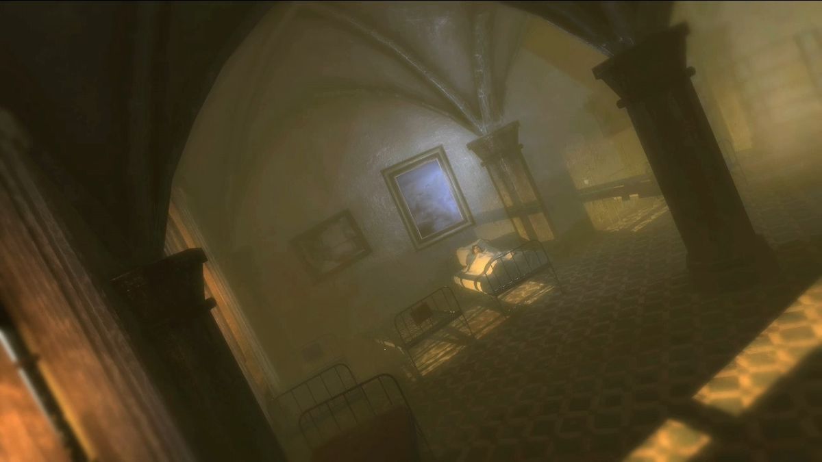 Velvet Assassin (Xbox 360) screenshot: Violette is in a hospital and many missions will be played as her recollections.