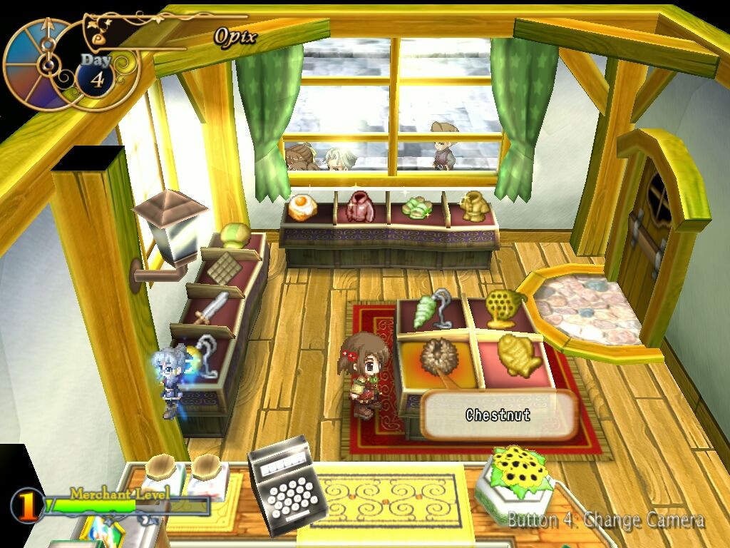 Recettear: An Item Shop's Tale (Windows) screenshot: Now the shop is much more well-stocked