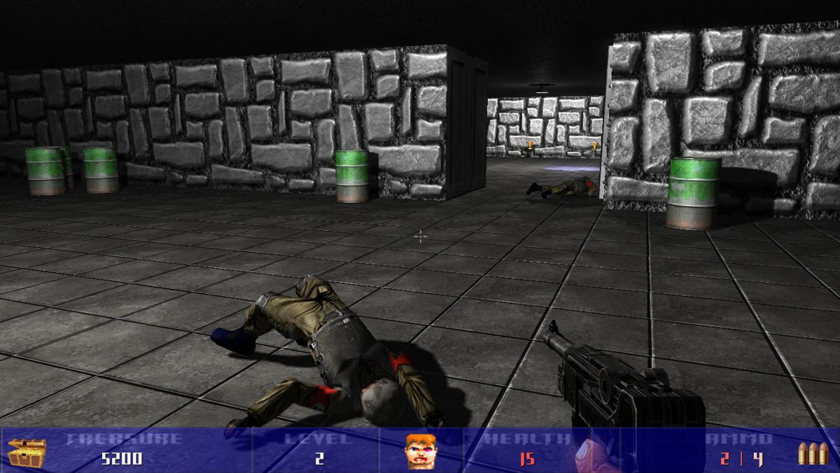 Wolfram (Windows) screenshot: Enemy corpses do not disappear.
