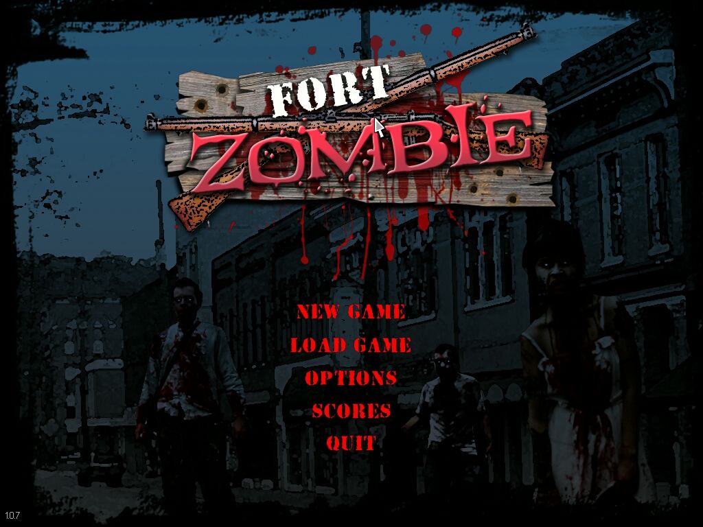Fort Zombie (Windows) screenshot: Title Screen