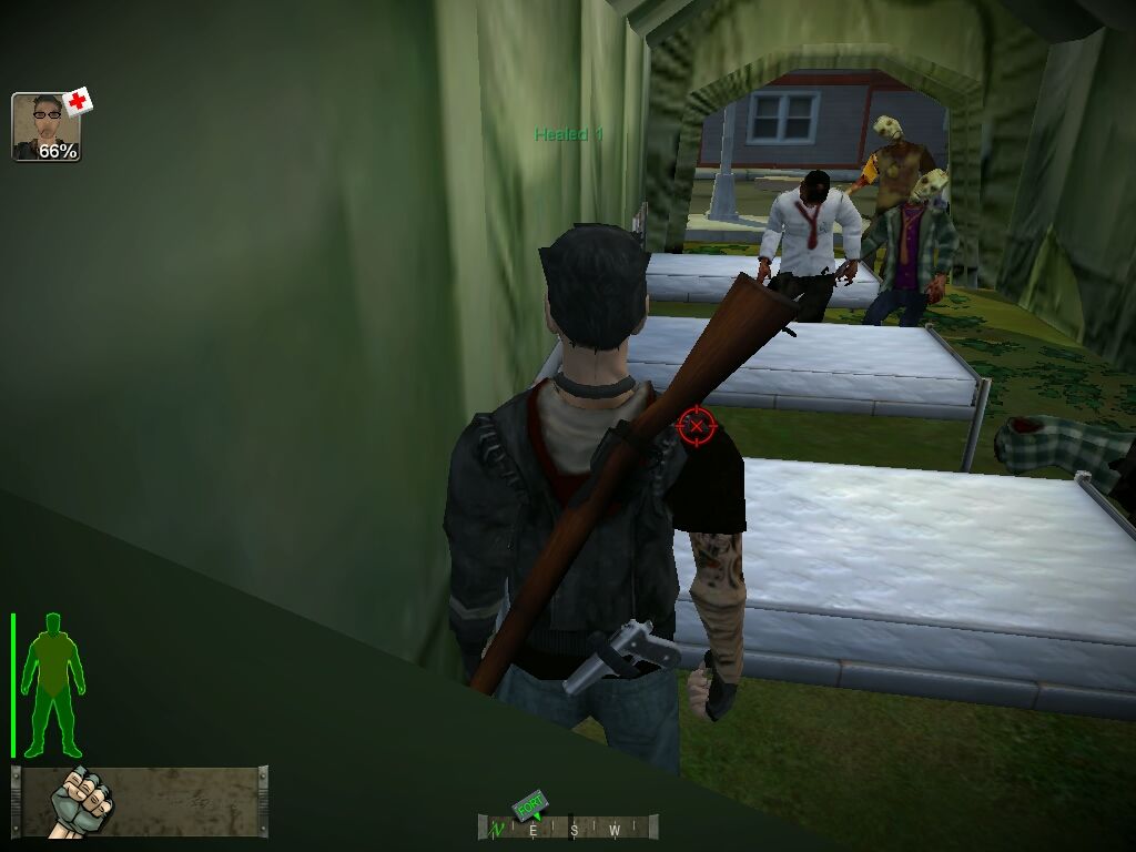Fort Zombie (Windows) screenshot: Looks like I'm in a tight spot
