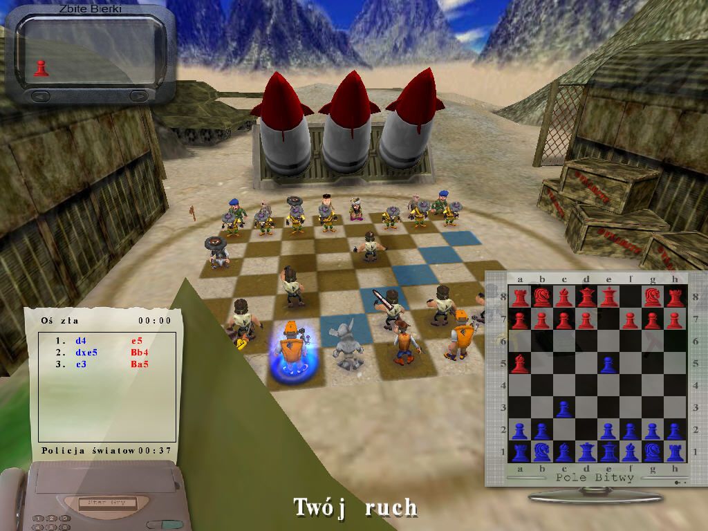 Chess Vs the Axis of Evil (Windows) screenshot: Your Turn