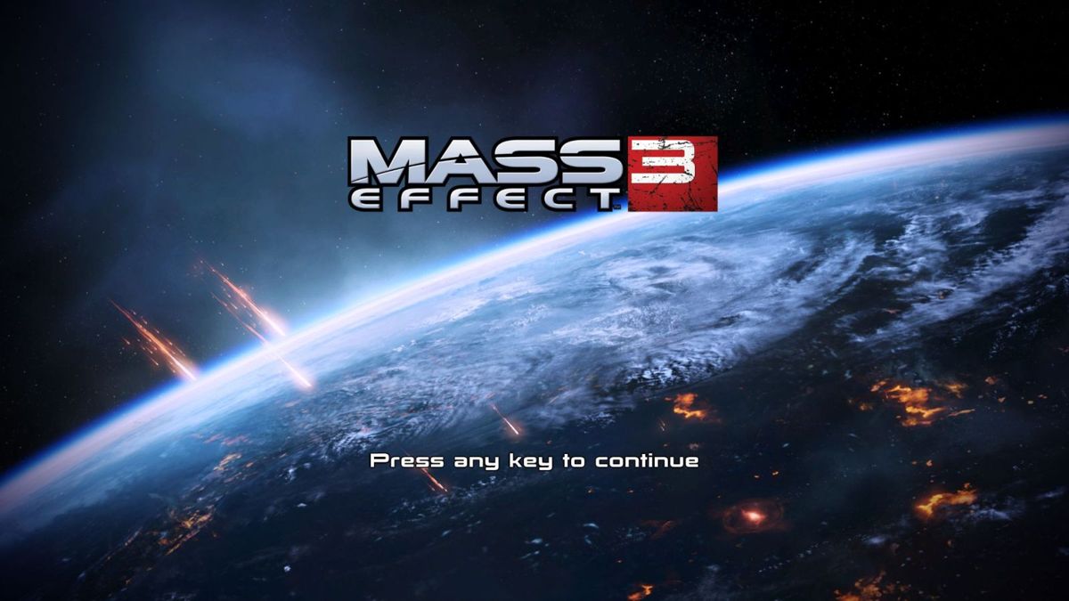 Mass Effect 3 (Windows) screenshot: Title screen