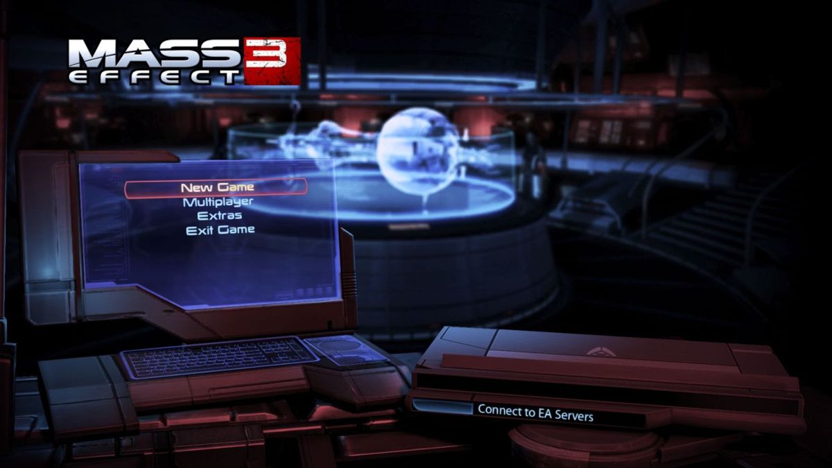 Mass Effect 3 (Windows) screenshot: Main menu