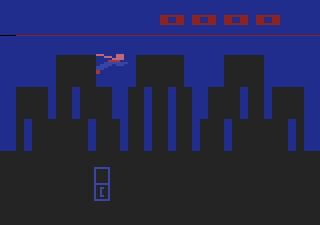 Superman (Atari 2600) screenshot: The startup / demo screen