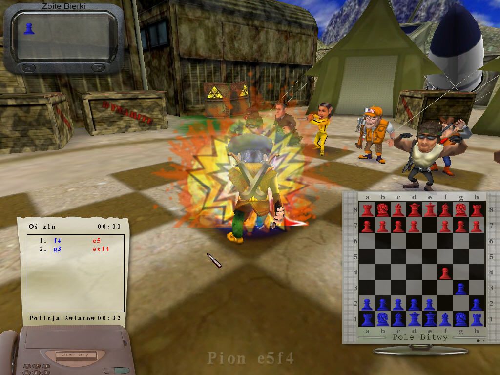 Chess Vs the Axis of Evil (Windows) screenshot: talib attacks!