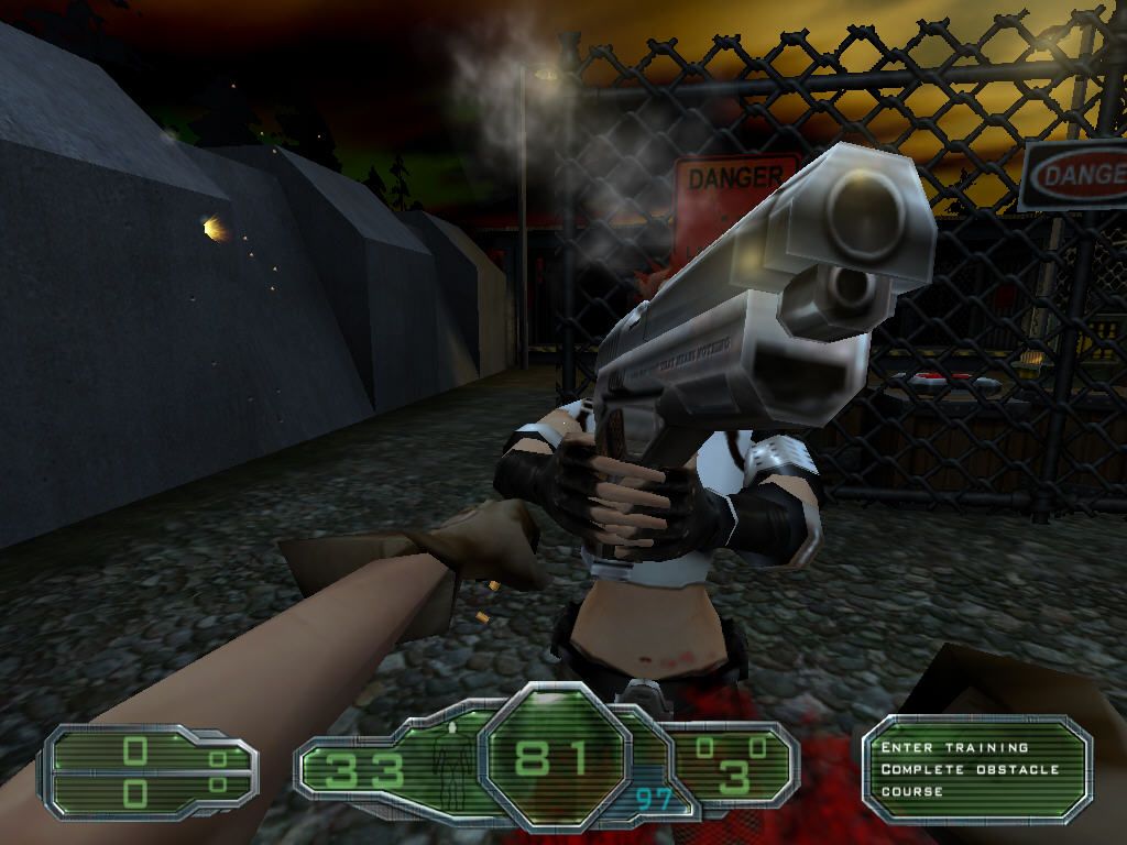 Gore: Ultimate Soldier (Windows) screenshot: Hand vs gun
