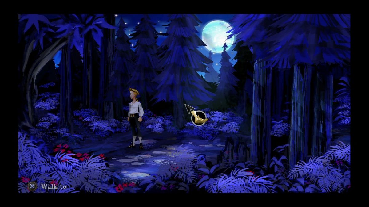 The Secret of Monkey Island: Special Edition (PlayStation 3) screenshot: Hunting for the treasure.