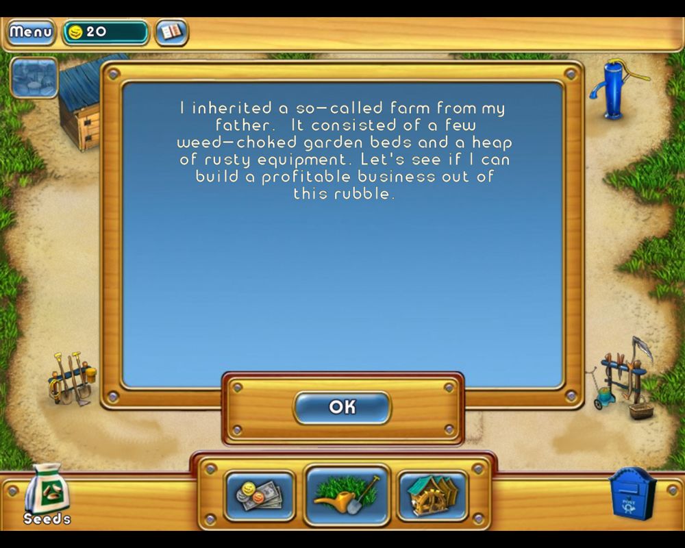 Virtual Farm (Windows) screenshot: The story, such that it is