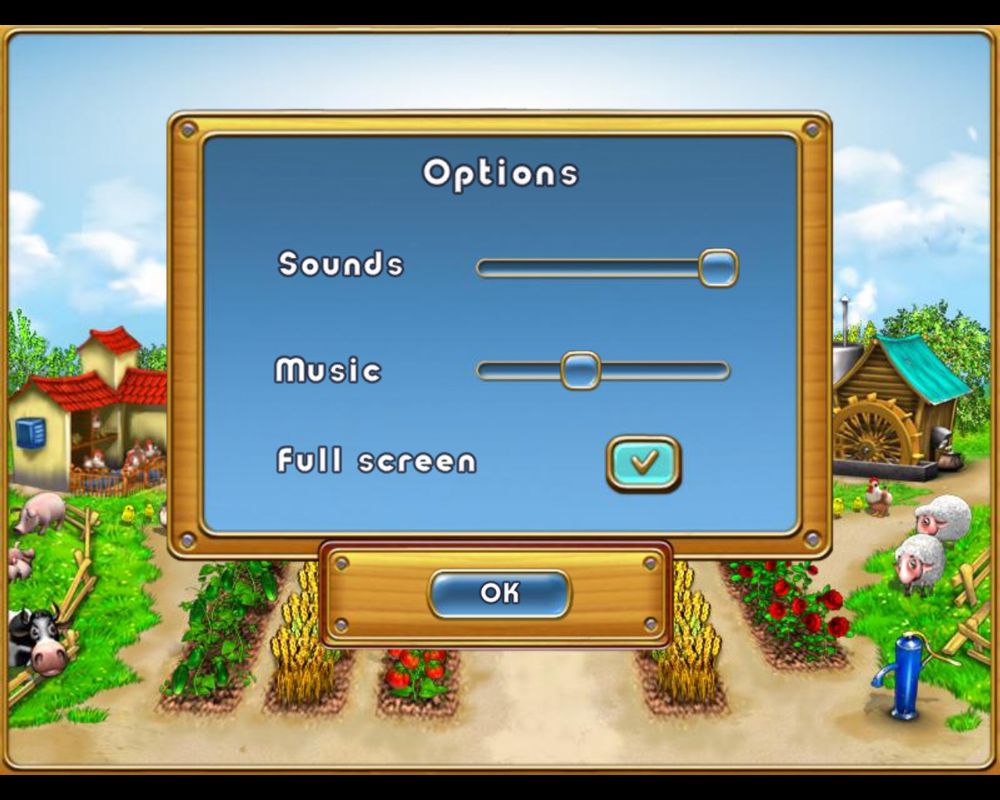 Virtual Farm (Windows) screenshot: Options
