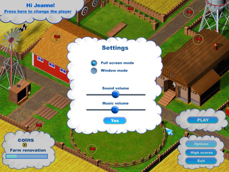 Sheep's Quest (Windows) screenshot: Options