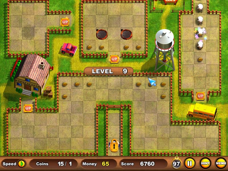 Sheep's Quest (Windows) screenshot: Level 9