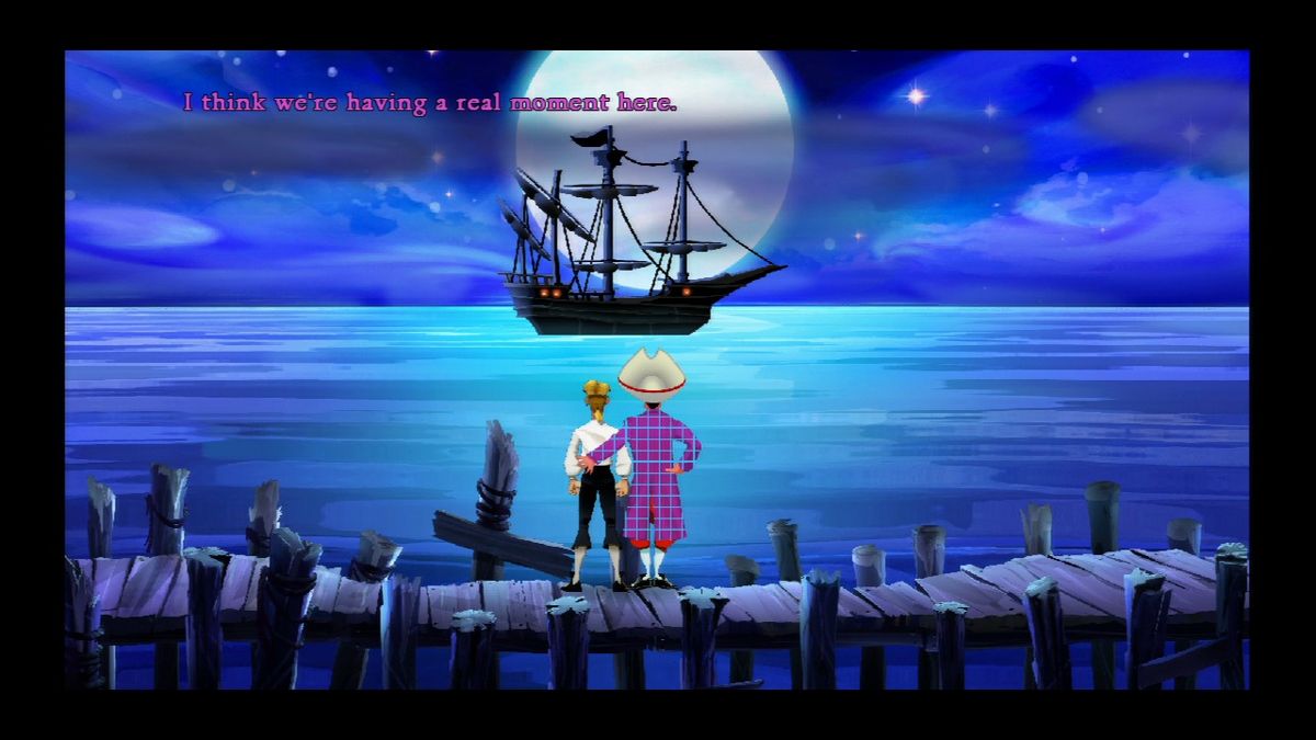 The Secret of Monkey Island: Special Edition (PlayStation 3) screenshot: It's Captain Threepwood now.