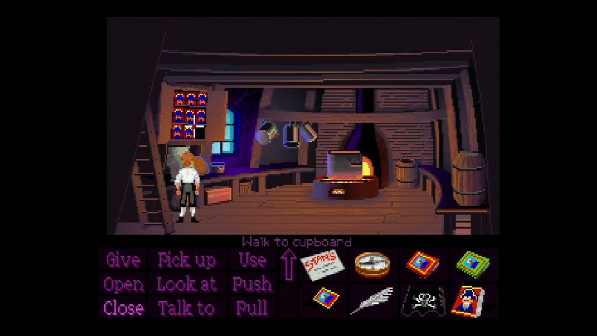 The Secret of Monkey Island: Special Edition (PlayStation 3) screenshot: Preparing the recipe for one-way to Monkey Island in a classic mode.