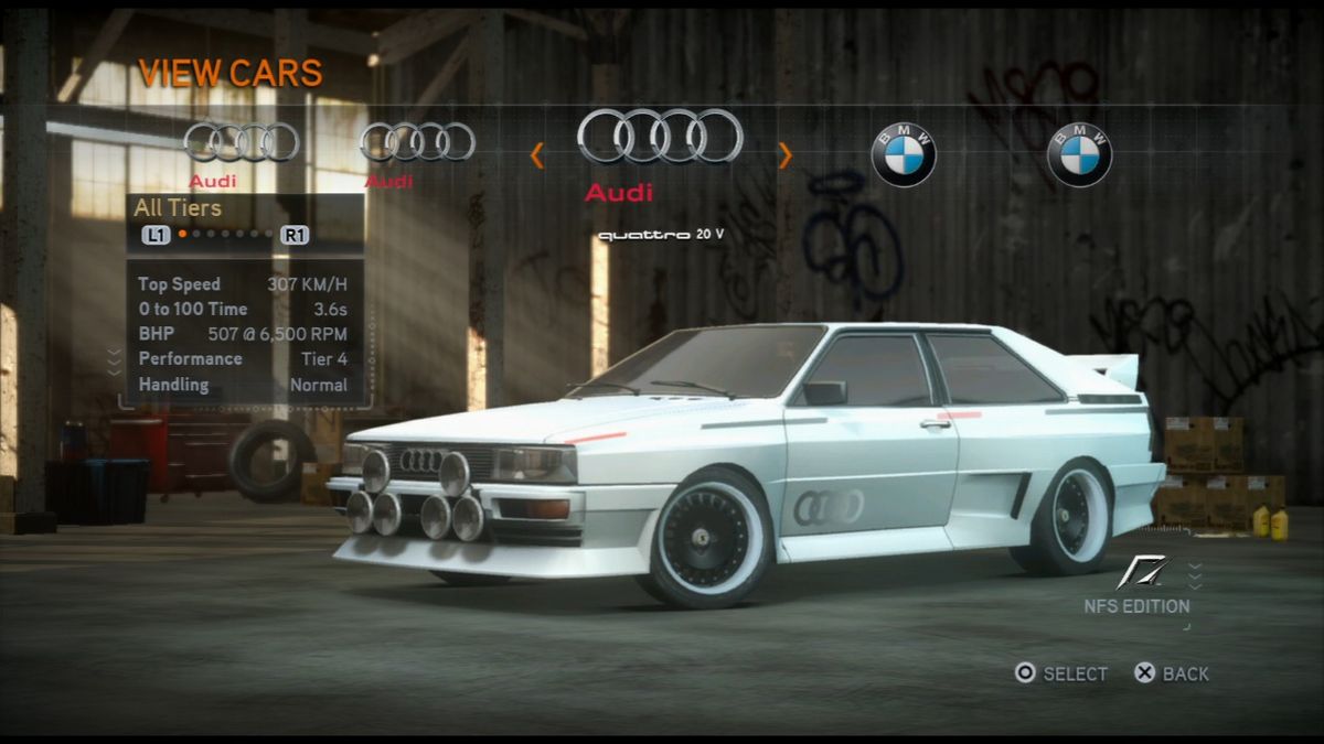 Need for Speed: The Run (PlayStation 3) screenshot: There are many cars to check in the car viewer after you've finished the race.