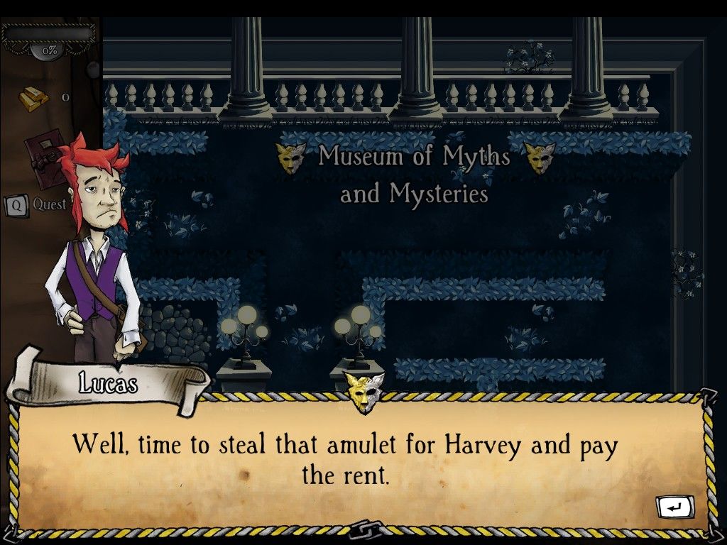 MacGuffin's Curse (Windows) screenshot: Quest description
