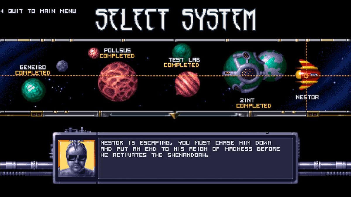 1993 Space Machine (Nintendo Switch) screenshot: are you ready for the final level?