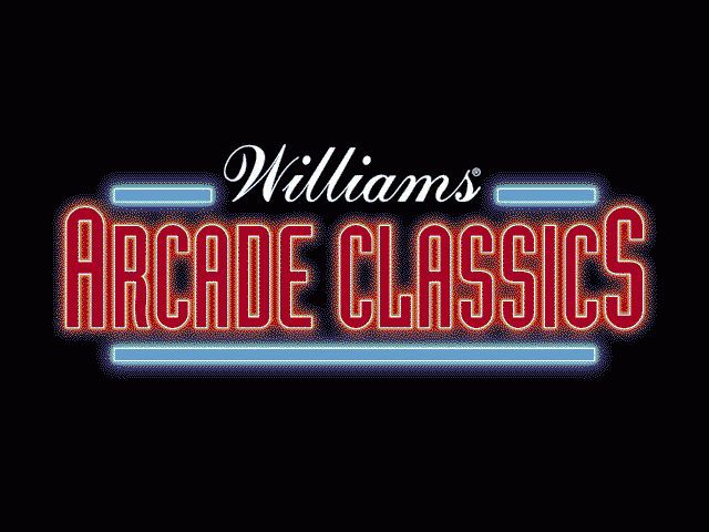Williams Arcade Classics (DOS) screenshot: This is the first of the game's title screens.
