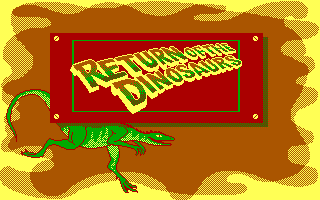 Return of the Dinosaurs (DOS) screenshot: Title screen