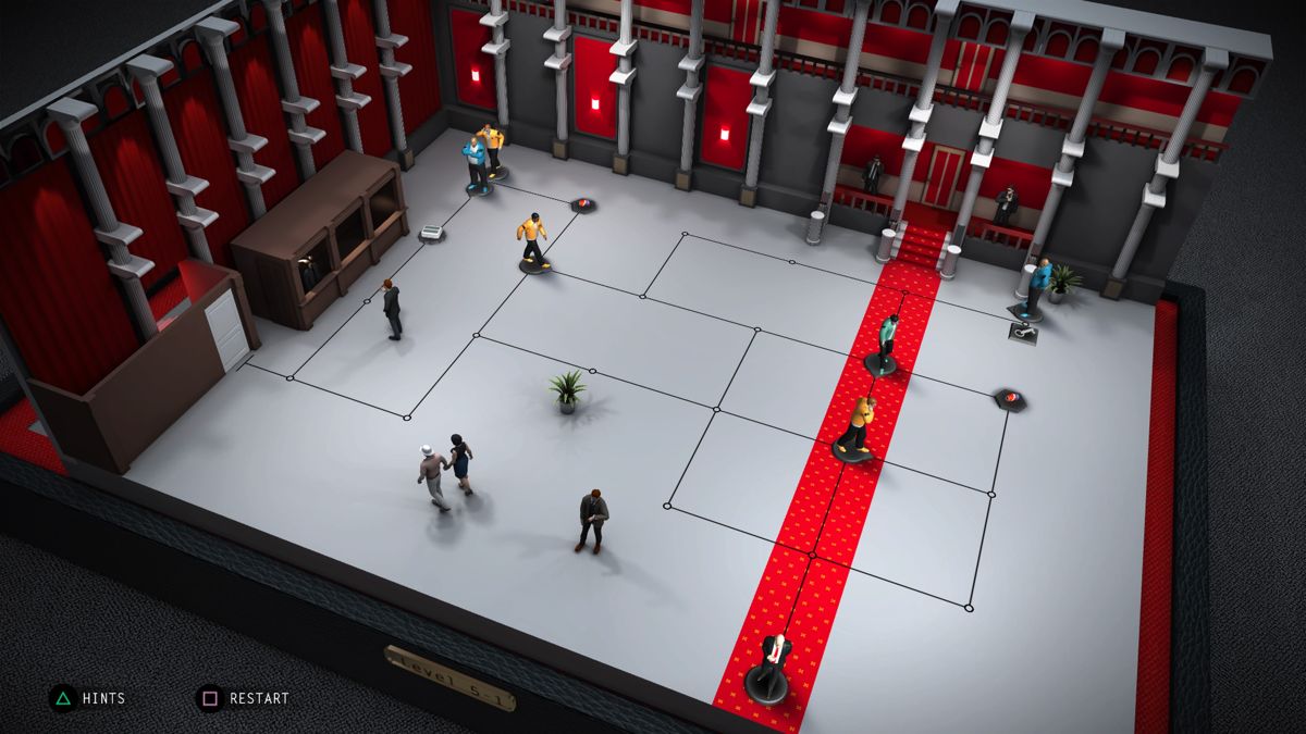 Hitman GO: Definitive Edition (PlayStation 4) screenshot: Level 5-1