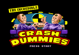 The Incredible Crash Dummies (Genesis) screenshot: Title