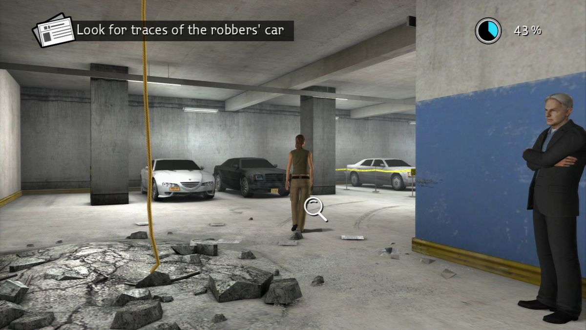NCIS (PlayStation 3) screenshot: Looks like the robbers escaped this way.