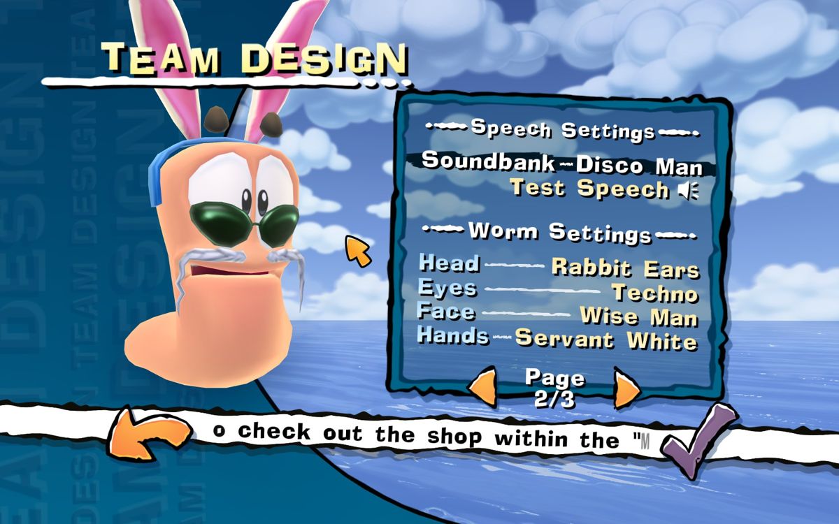 Worms: Ultimate Mayhem (Windows) screenshot: Create your own team. Playboy worms?
