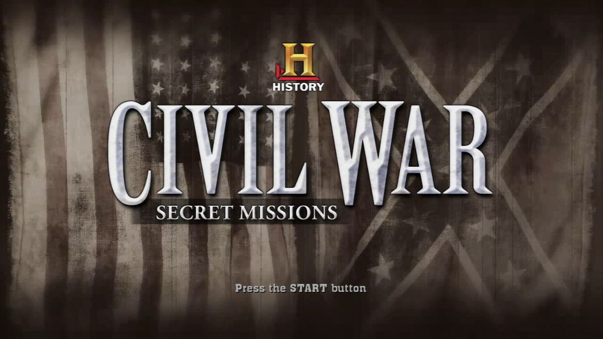 Civil War: Secret Missions (PlayStation 3) screenshot: Main title.