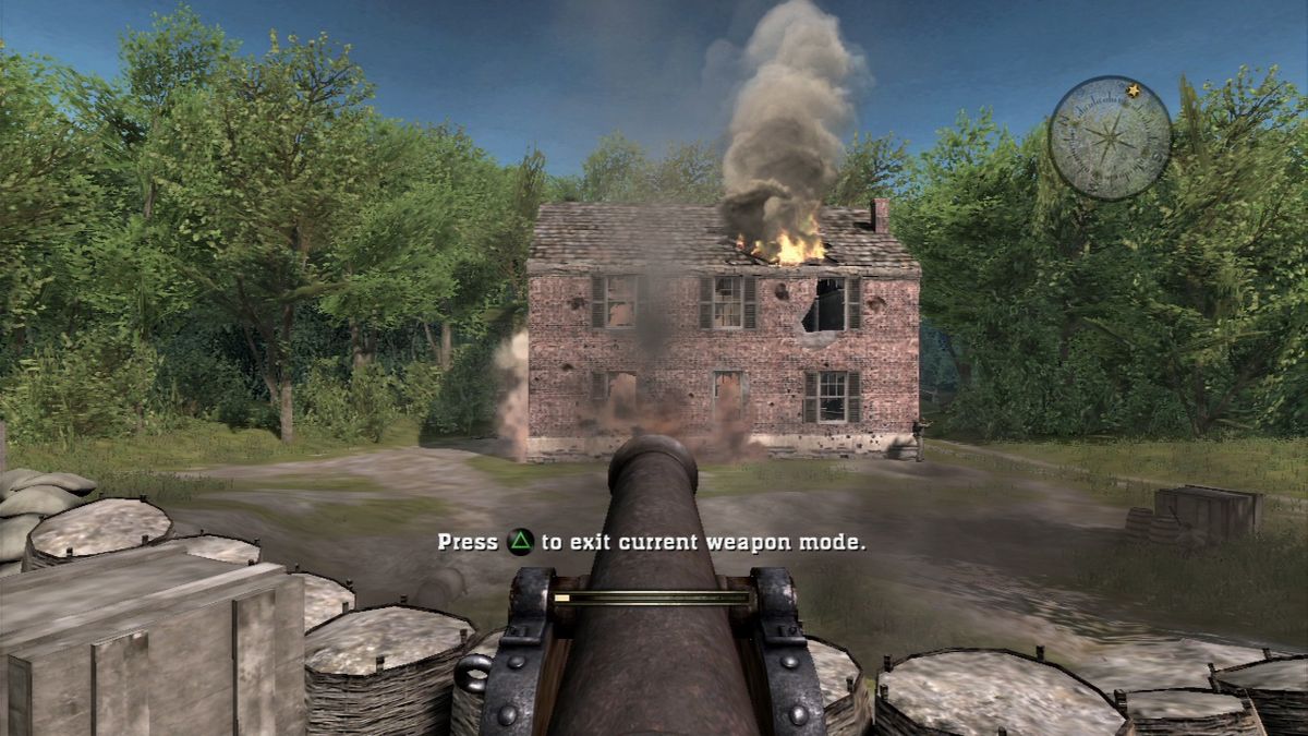 Civil War: Secret Missions (PlayStation 3) screenshot: On rare occasions, you can use enemy cannons.