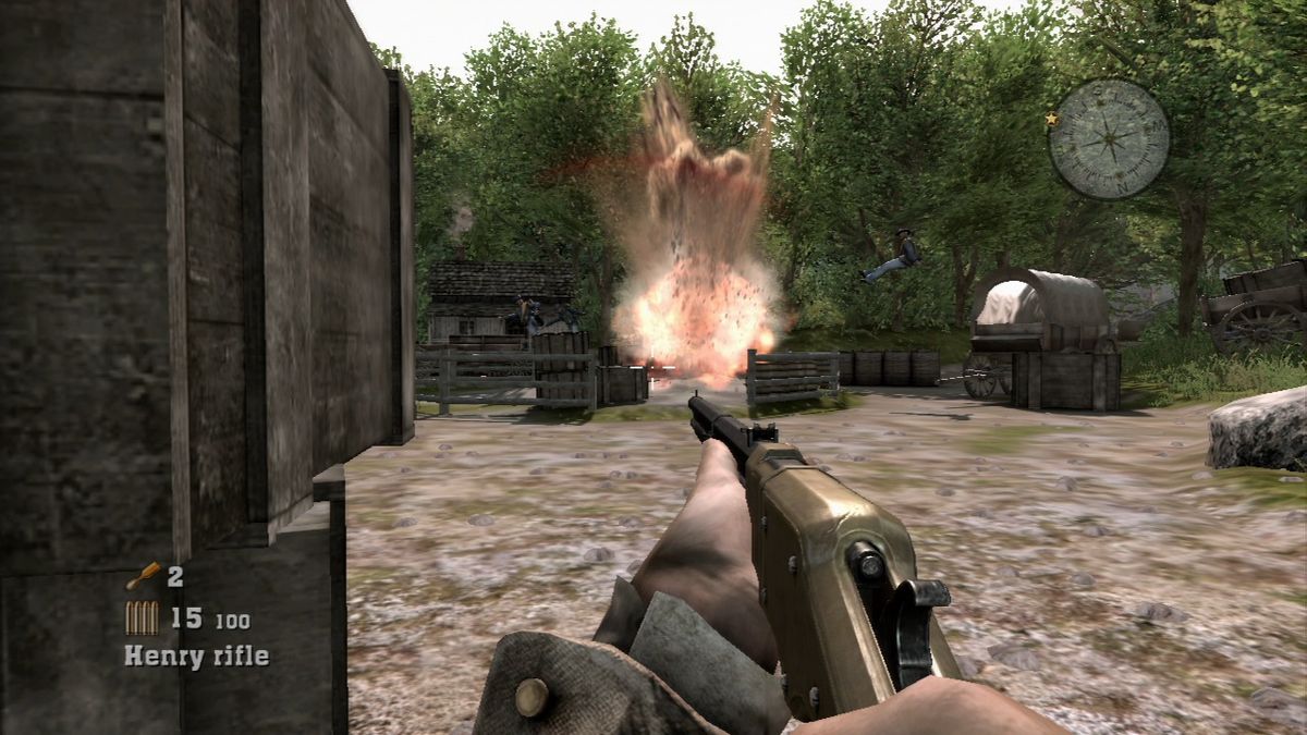 Civil War: Secret Missions (PlayStation 3) screenshot: Grenades are extremely effective in this game.