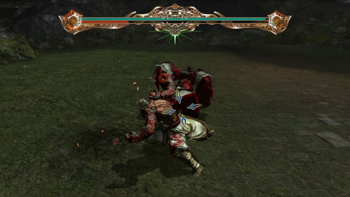 Asura's Wrath (PlayStation 3) screenshot: Weakest Ghoma are quite a rare sight.