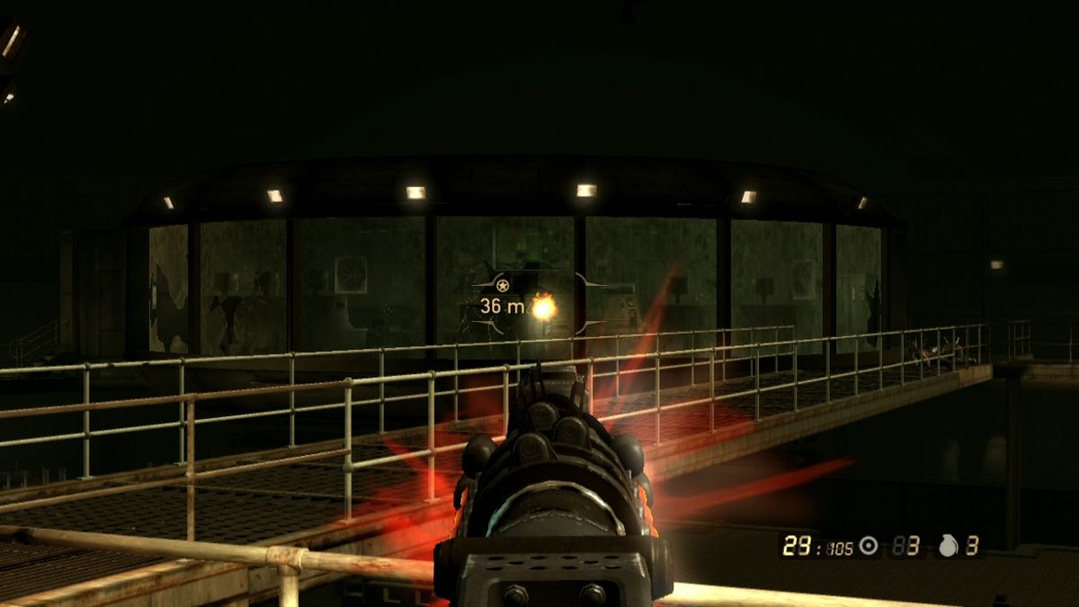 Resistance 2 (PlayStation 3) screenshot: For long distance shootout it's better to choose a gun with lesser scattering.