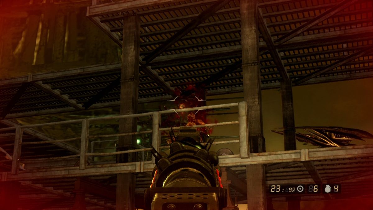 Resistance 2 (PlayStation 3) screenshot: Headshot!