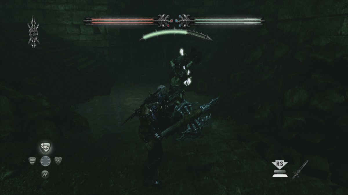 Hunted: The Demon's Forge (Xbox 360) screenshot: My axe is way bigger