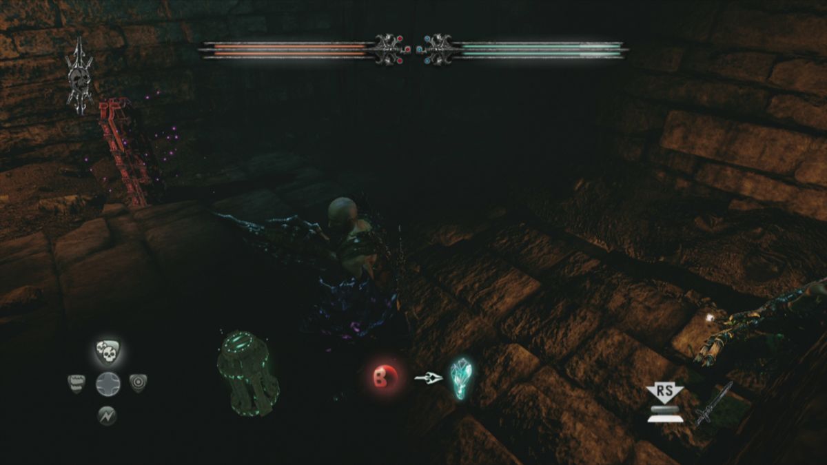 Hunted: The Demon's Forge (Xbox 360) screenshot: Second type of collectibles: crystals