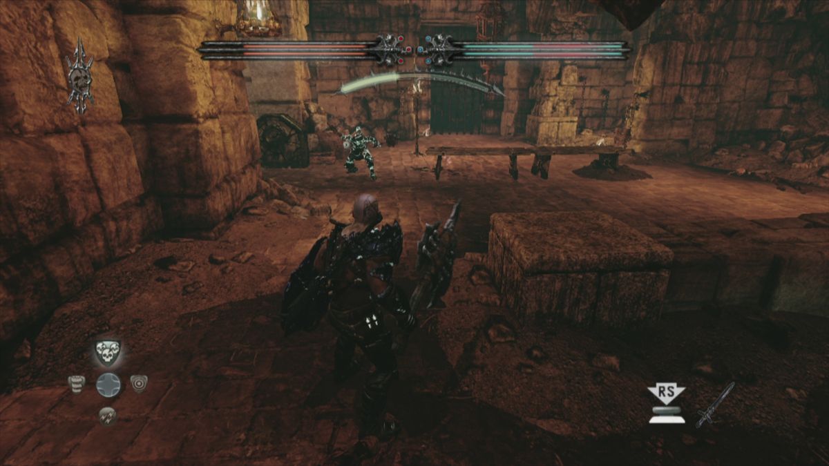 Hunted: The Demon's Forge (Xbox 360) screenshot: Come to daddy!