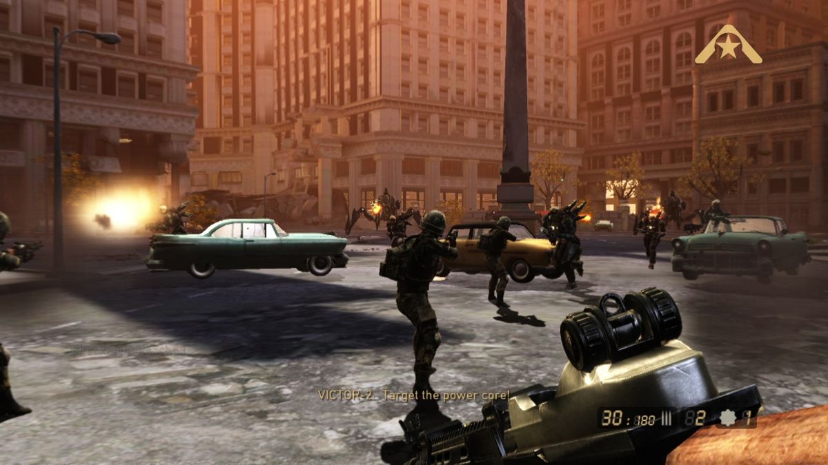 Resistance 2 (PlayStation 3) screenshot: Some game situations will make you scream because of difficulty.