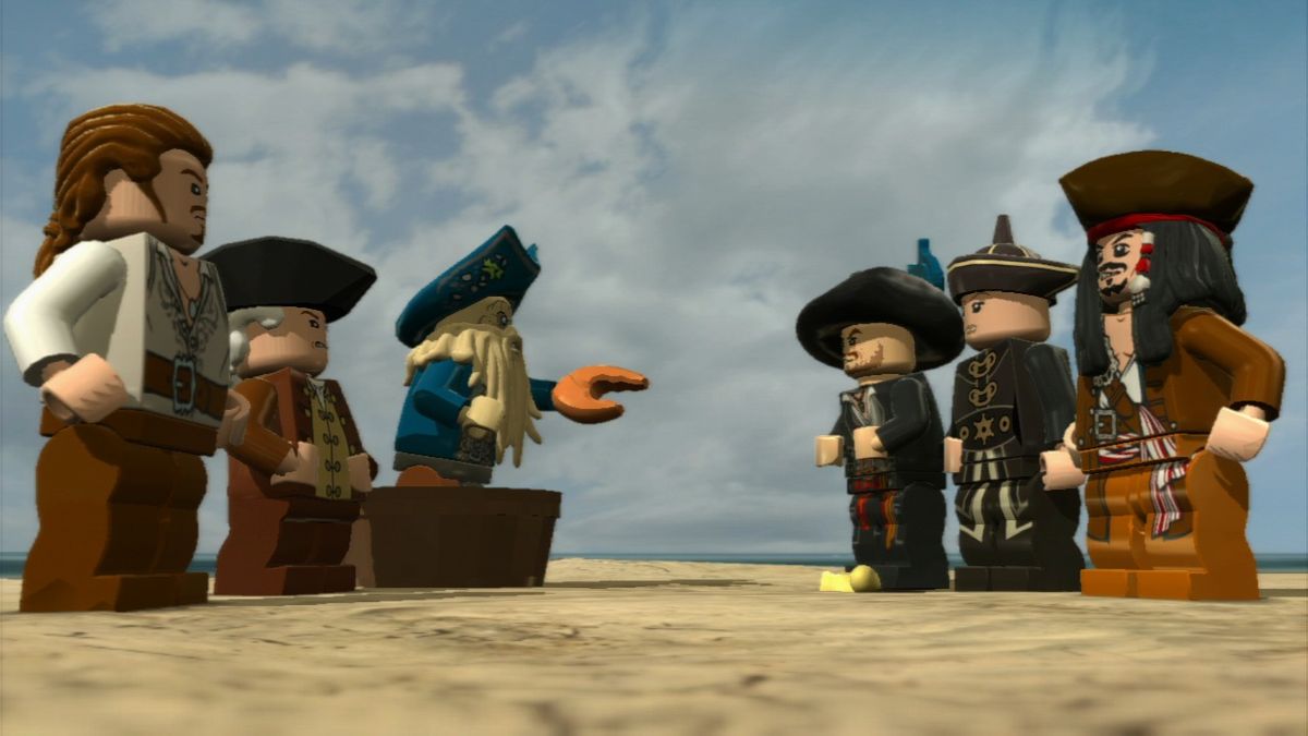 LEGO Pirates of the Caribbean: The Video Game (PlayStation 3) screenshot: Time for exchange.