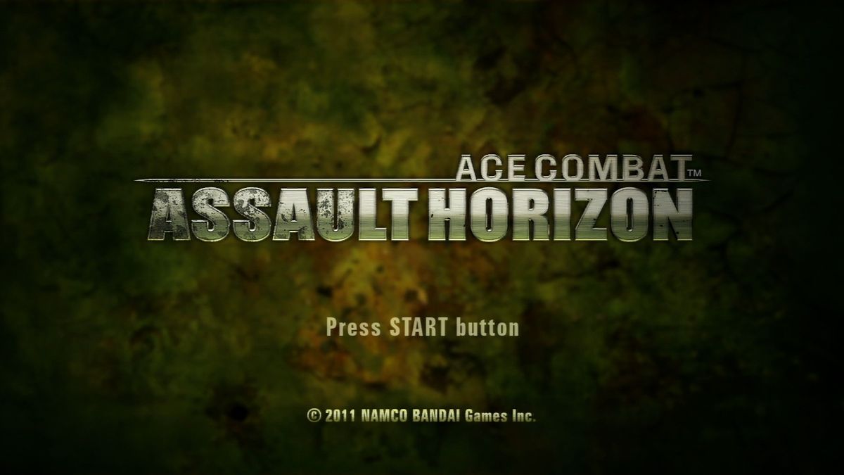 Ace Combat: Assault Horizon (PlayStation 3) screenshot: Main title.