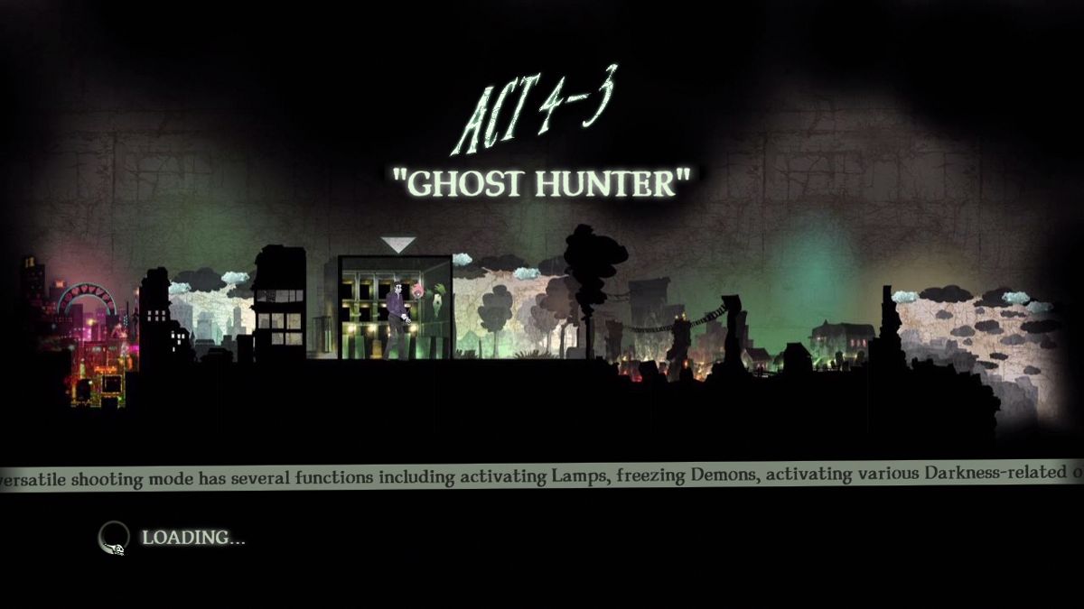 Shadows of the Damned (PlayStation 3) screenshot: The overall act progress is displayed during the loading screen.