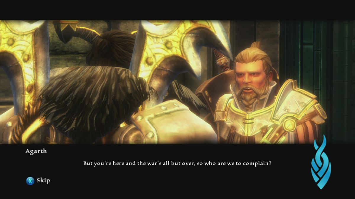 Kingdoms of Amalur: Reckoning (Xbox 360) screenshot: Dialog sequence