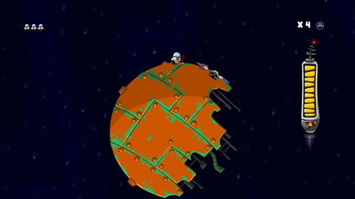 aliEnd (Android) screenshot: Screenshot of gameplay in one of the later levels.