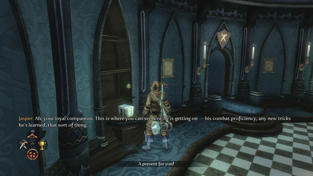 Fable III (Xbox 360) screenshot: Here you receive items from the shop or other players as gifts