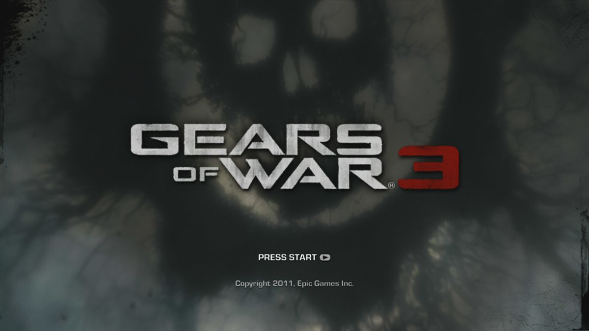 Gears of War 3 (Xbox 360) screenshot: Title screen