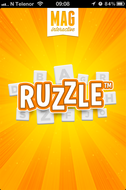 Rumble (iPhone) screenshot: Loading screen, after name change