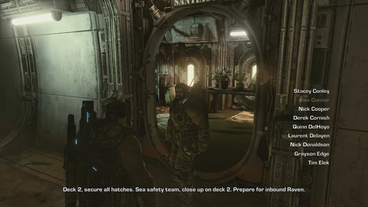 Gears of War 3 (Xbox 360) screenshot: but he is taking up arms for his buddy Marcus