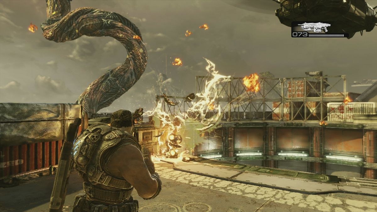 Gears of War 3 (Xbox 360) screenshot: This happens if you mess with Fenix!