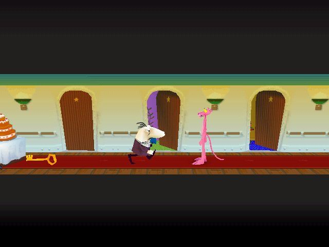 Pink Panther: Pinkadelic Pursuit (Windows) screenshot: Pink: The key, the reason why I'm (willingly) in this mess