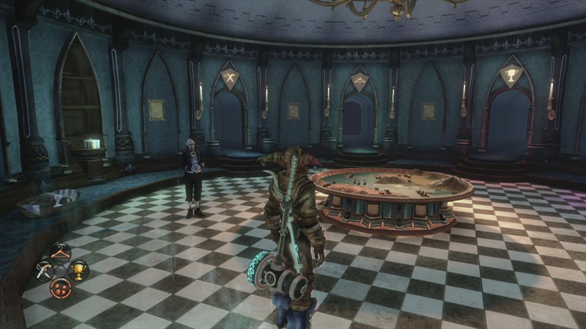 Fable III (Xbox 360) screenshot: This is the game menu, your private rooms